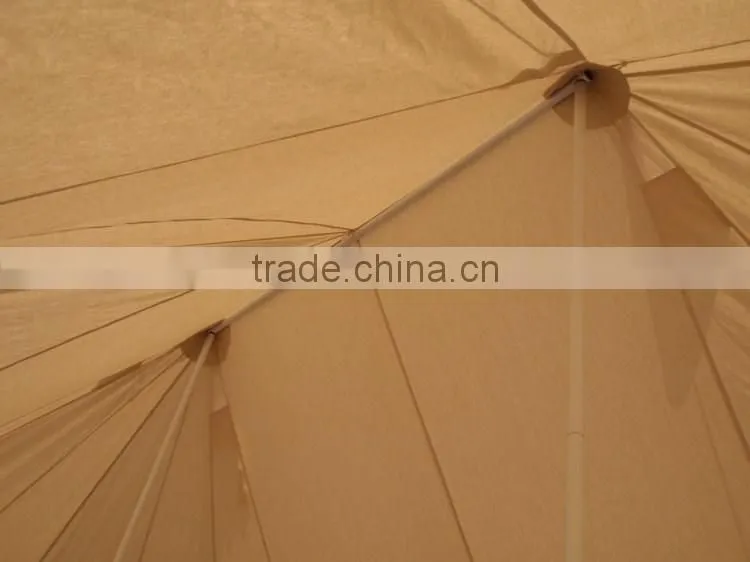 6x4M double roofs emperor twin bell tent with 100%cotton canvas