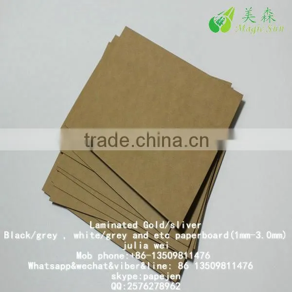 Black paper with grey back Laminated Board black paper cardboard/core board paper/core black cardboard paper