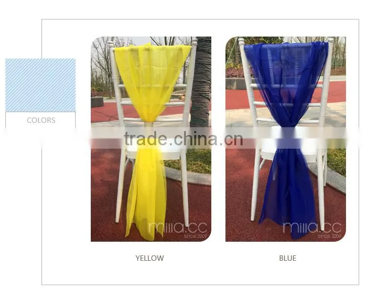 Organza chair sash