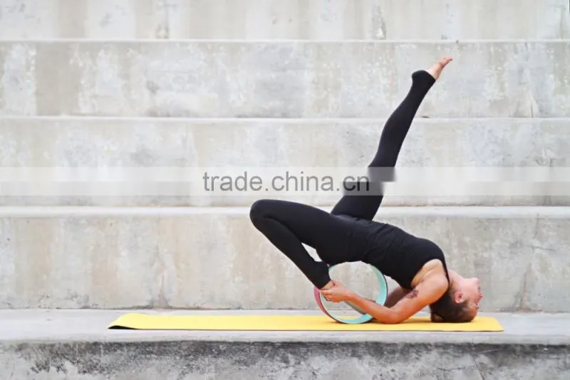High Quality Fitness PC Yoga Wheel, TPE Yoga Wheel