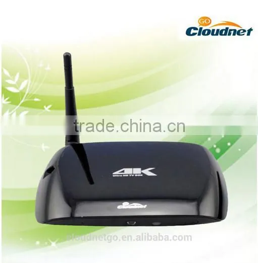 Cloudnetgo tv box wifi with bluetooth and skype android 4k with kodi android tv high quality chip rk3368