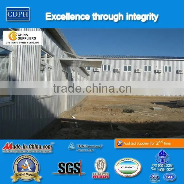 low cost light steel frame warehouse with eps panel for sale