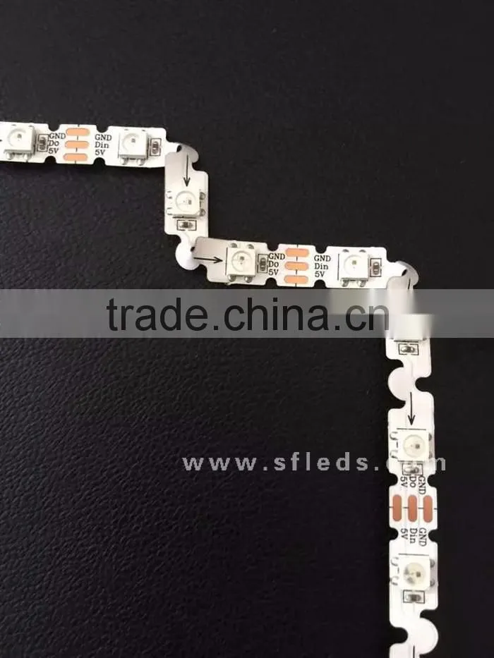 digital LED strip sk6812 IC 5V 60 LED strip 5050 RGB bendable strip led new 2016 5v design