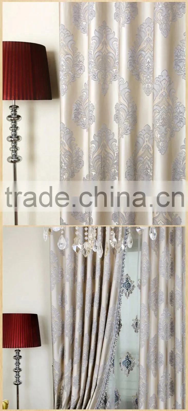 New turkish style modern living room bedroom curtain fabric factory-make to order textile factory