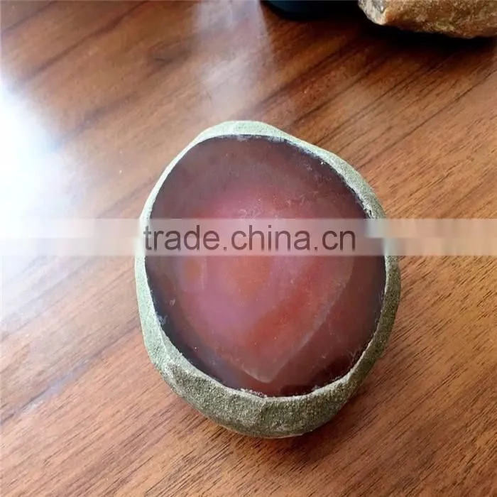 Natural Water Bile Agate Crystal Stone Ornaments For Sale