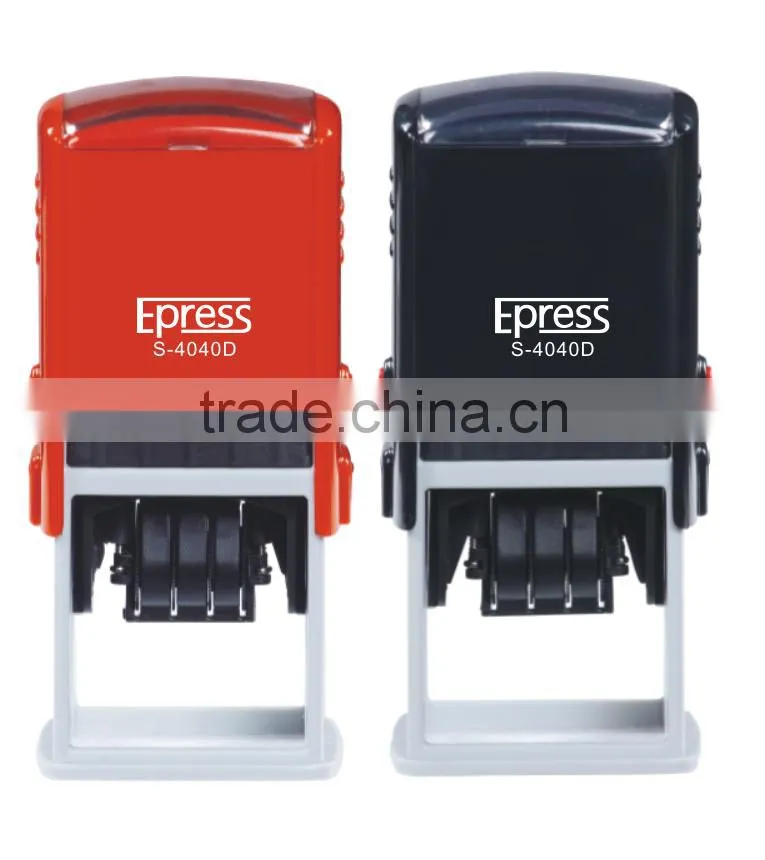Square 40x40mm Factory HongTu date Self inking stamp