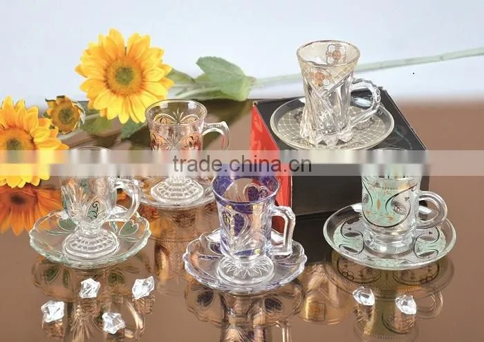 MINI DECAL 6 CUPS AND 6 SAUCERS