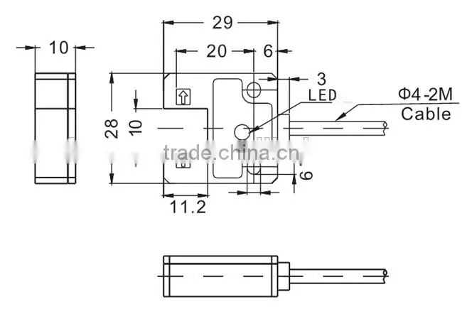 FC-spx310 (SU-B3) U Shape Photo Sensors Switches, 10mm sensing slot, NPN.NO.NC Or PNP.NO.NC Offered.