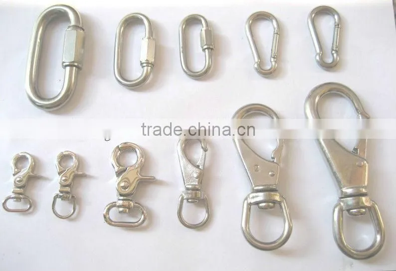 stainless steel carabiner hook