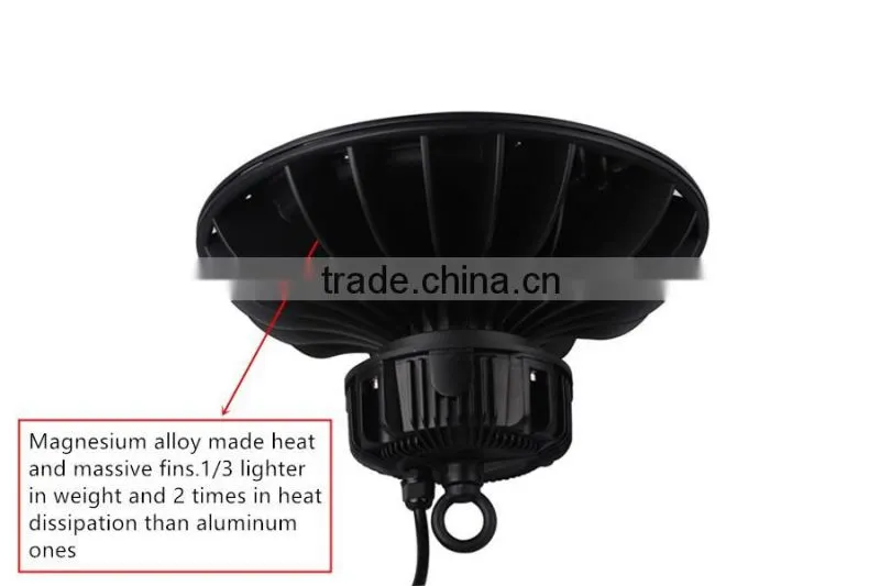 100w SNC top quality UL cUL DLC list dimmable UFO led high bay light to replace 250w mental halide lamp