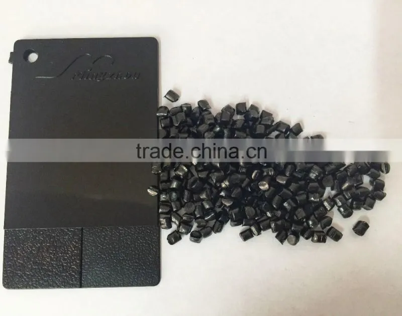 PE black masterbatch plastic granules material (40% carbonblack without filler) for injection,extrusion,film blowing