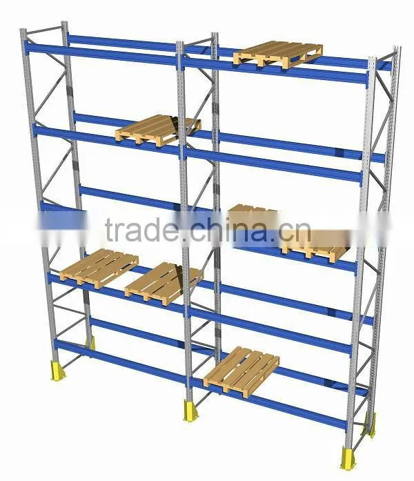 heavy duty shuttle pallet racking for industrial warehouse