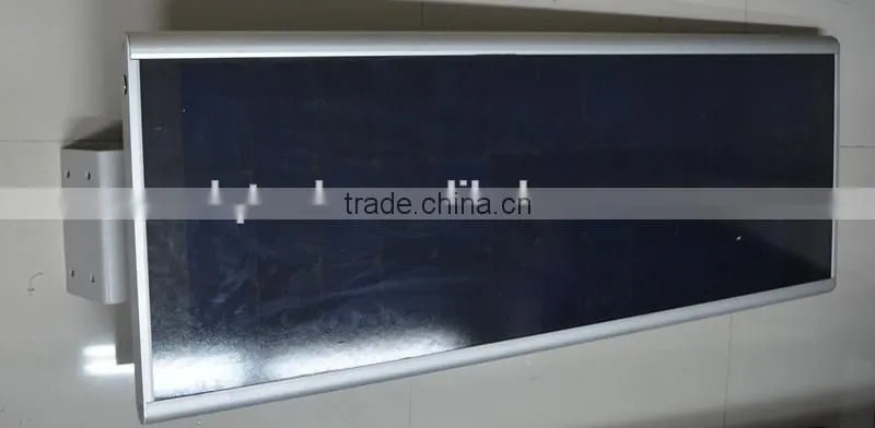Sunpower solar panel integrated LED street Lights with built-in 60Ah lithium battery
