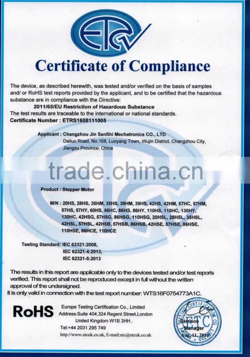 Nema 23 57mm Liner motor, high torque made in china with screw lead