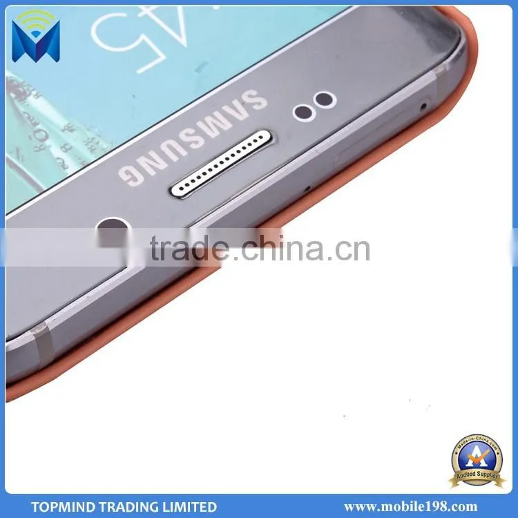 High Quality PU Leather Back Cover Case for Samsung Galaxy S6 Edge Plus