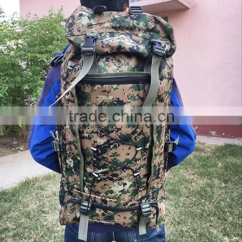 Wholesale Canvas custom hiking backpack mountaineering bag,mountain climbing bag