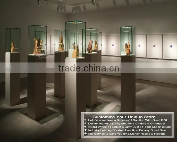 High end museum equipment museum display cases for decoration