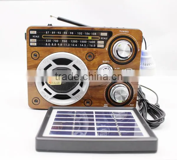 2016 HOT SALE solar panel battery powered AM/FM Radio