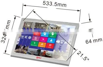 AHD NVR DVR 3 in 1 AHD 21.5" LCD Touch Screen 21.5'' 1080P LED Monitor CCTV Multi-touch XVR
