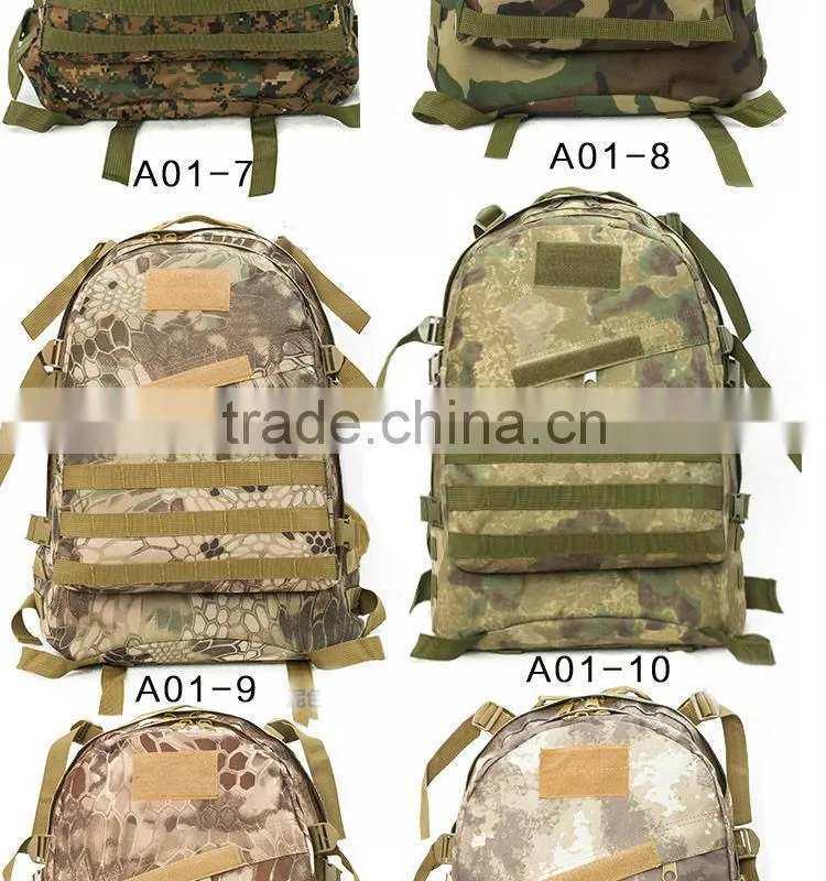 2016 New High quality outdoor ravelling military camouflage backpack