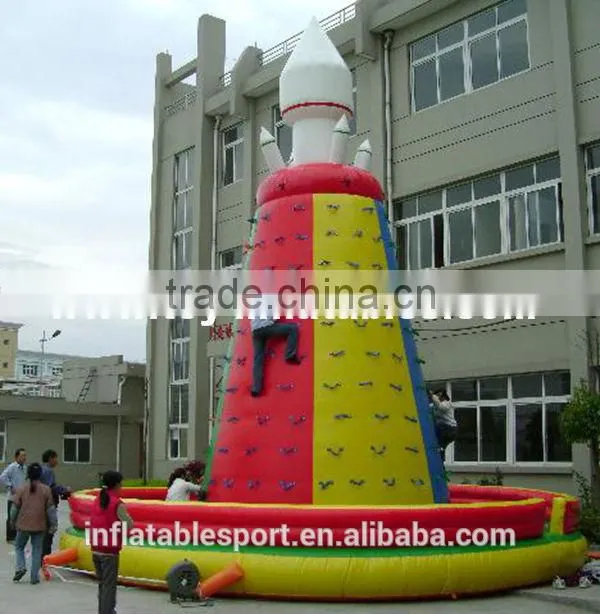 Kids rock inflatable climbing wall