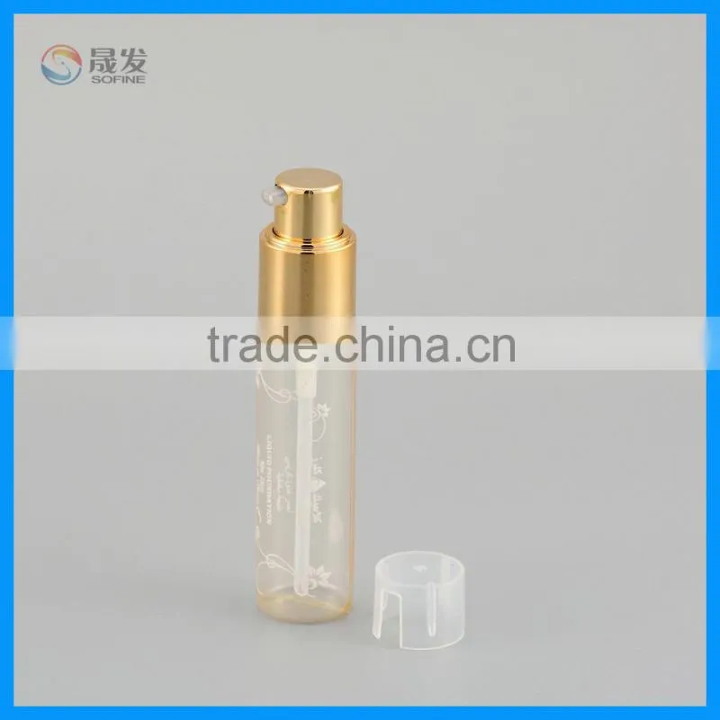 Round cosmetic pet lotion pump bottle