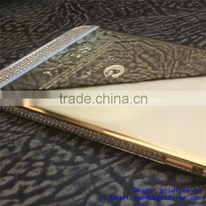 luxury housing for iphone 6 24k shiny gold edition(mirror gold housing)