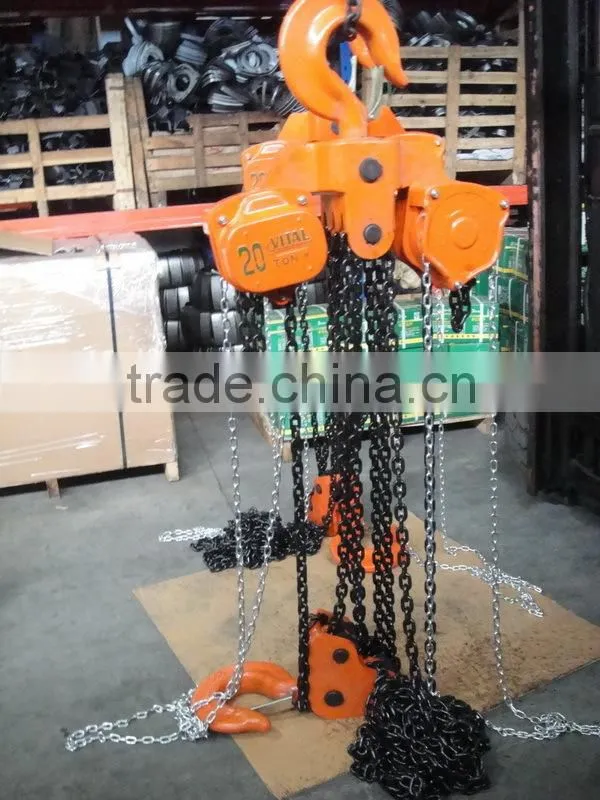 high quality G80 chain manual 2 ton vital chain block hoist