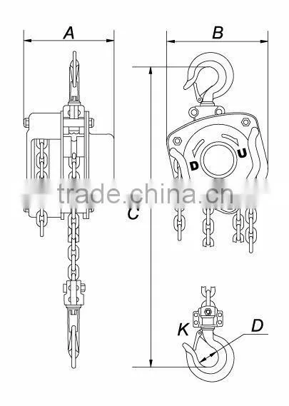 Promotion Industical Harga Hoist Crane 5 ton
