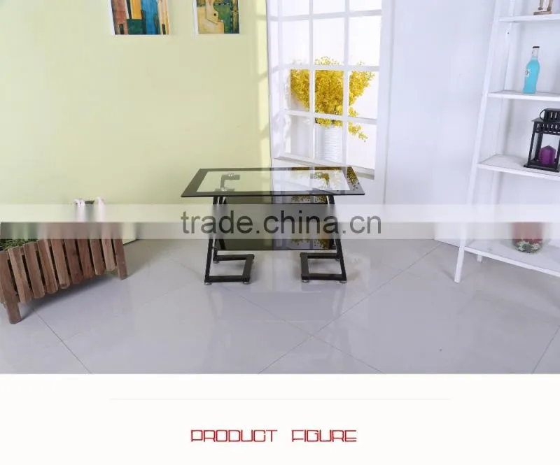 Modern Living Room Furniture Black Tempered Glass TV Stand