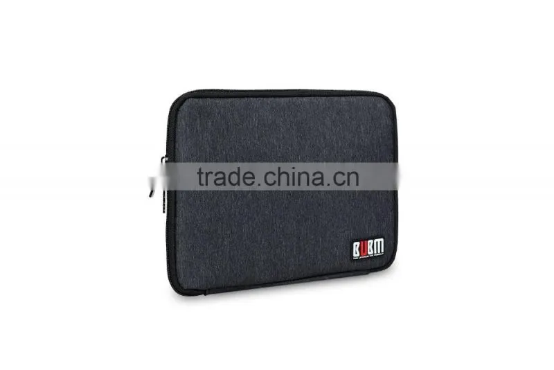 Waterproof Nylon black protablet charging cable bag whit travel