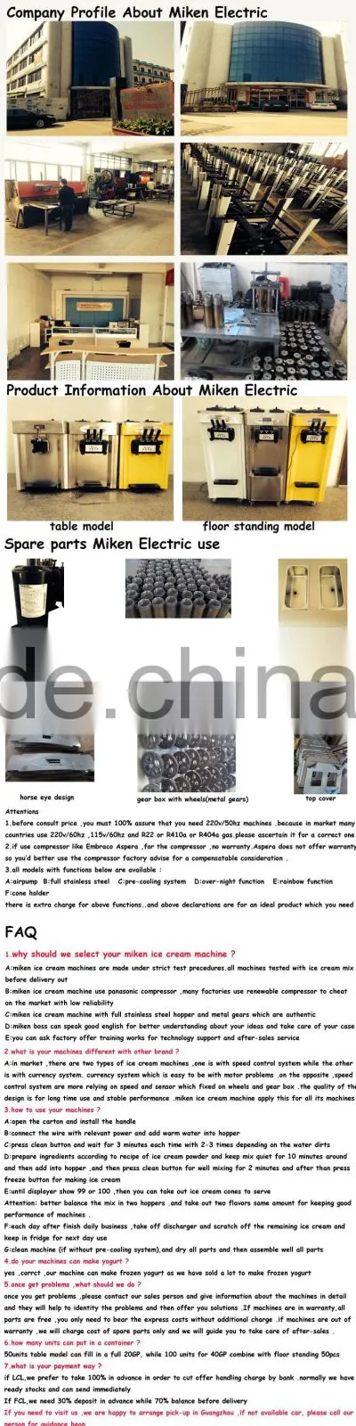 high cost effective ice cream maker/50L ice cream maker/high power