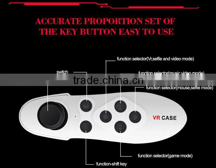2016 Factory Price Shenzhen virtual reality 3d vr box 2.0 with remote