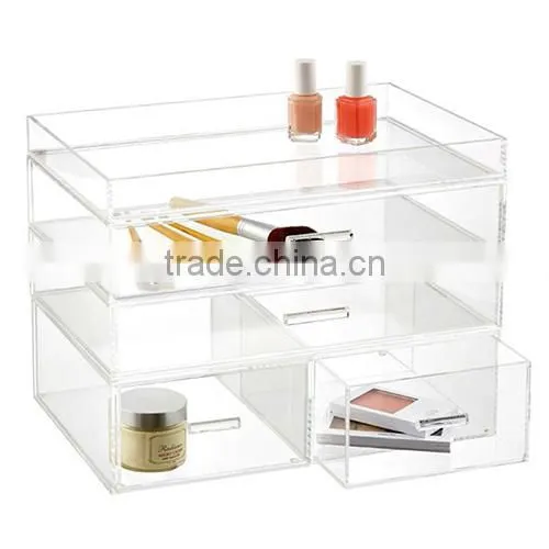 3 tiers acrylic makeup organizer