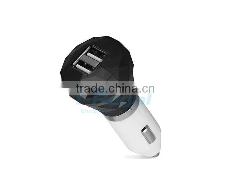 2.1A + 3A Dual USB Car Charger 2 port charge for iPad for iPhone 5s 4s 4 Phone / PDA / Mp3 / Mp4 for samsung