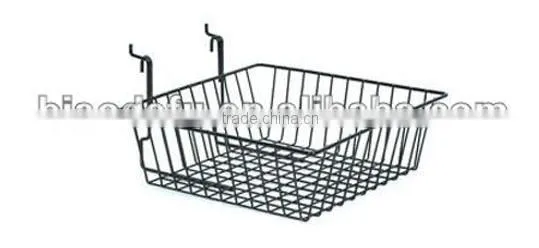 Slatwall accessories metal wire basket