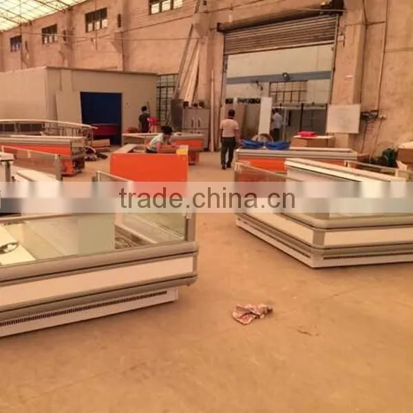 2.5m commercial used supermarket refrigerated fruit vegetable display
