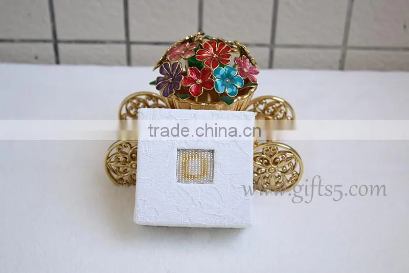 Gorgeous necklace jewelry box with beaded name plate of D
