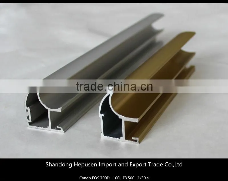 High quality anodized aluminum extruded profiles for wardrobe