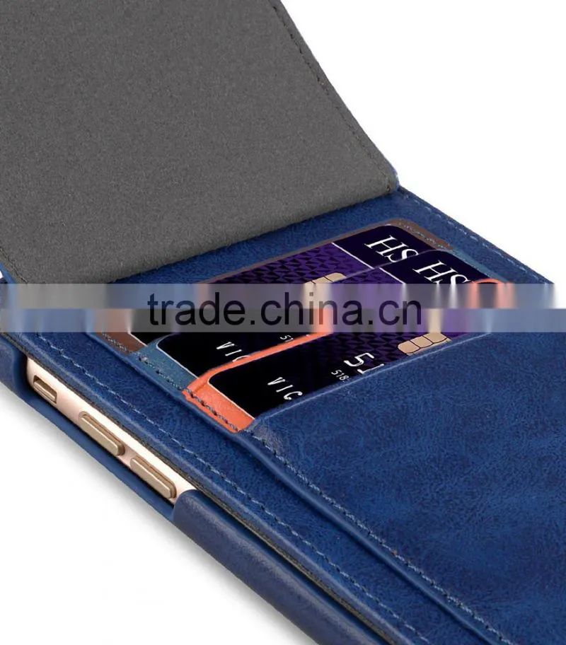 Newly Flip Cover phone case Blue PU Leather Case for Apple iPhone 7 Plus(5.5")