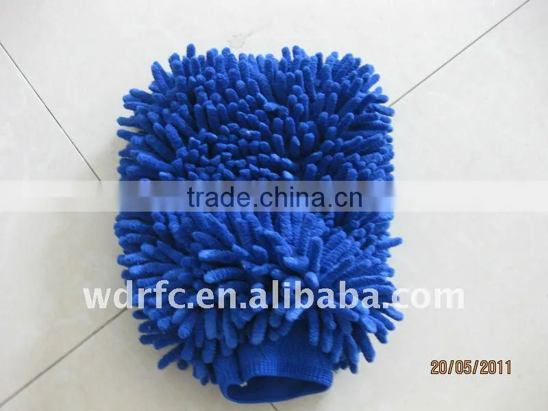 Nylon glove & chenille glove