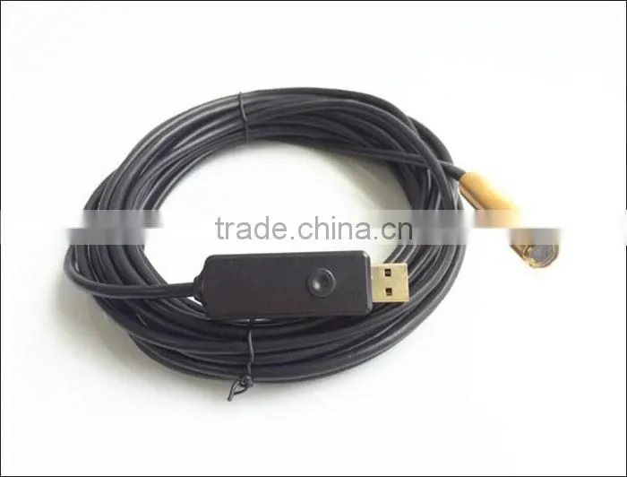 portable Mini 14mm Dia length 3m Borescope usb snake industrial endoscope Camera