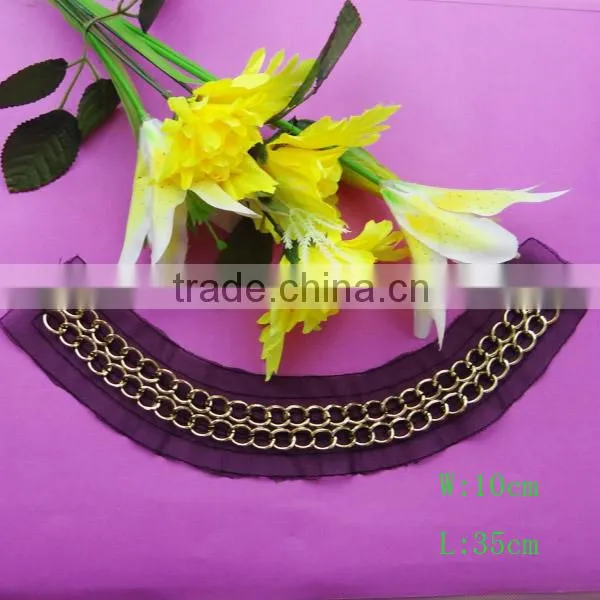 2016 top quality latest fashion design handmade beaded collars