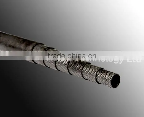 Carbon fiber & fiberglass hybrid telescopic tube