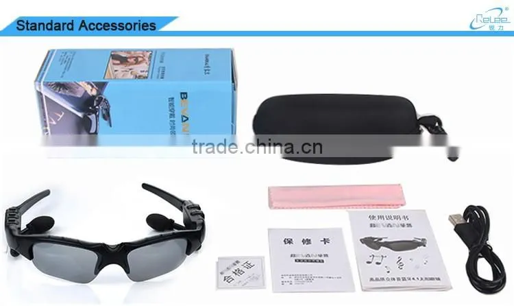 2016 Hot sales bluetooth mp3 sunglasses 2016 with video camera
