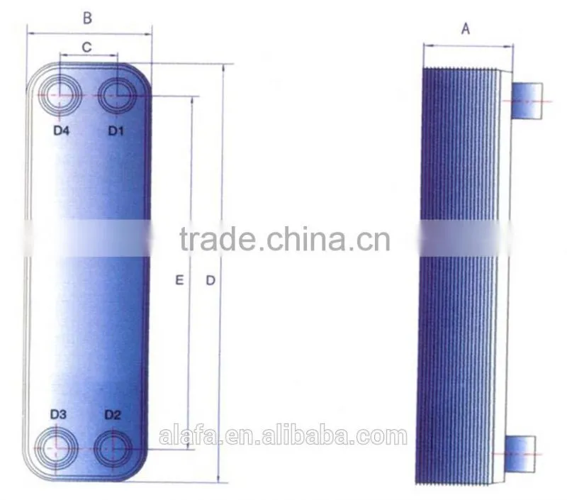 Swep Brazed Aluminum Plate Fin Heat Exchanger ZL095Q