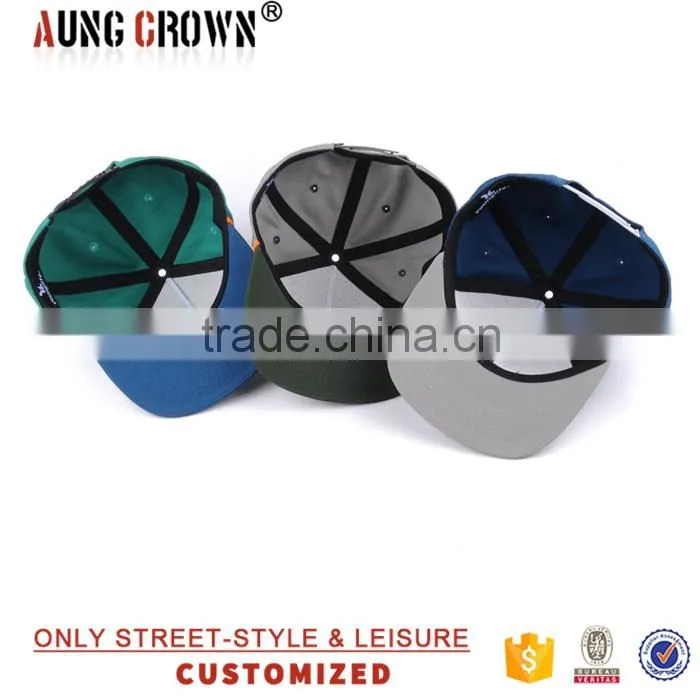 cheap flat brim custom 5 panel cap