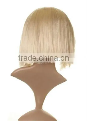 2014 new arrival golden lace front wigs with bangs