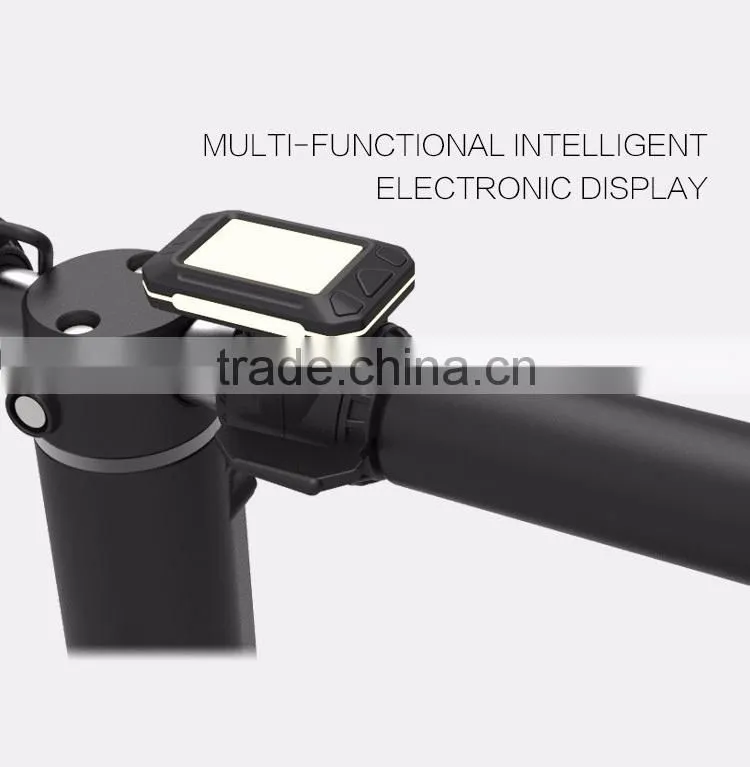 2016 New 5 inch foldable electric scooter carbon fiber road bike with led light