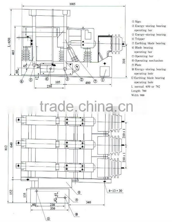12KV FN25-12D,FN25-12DR Series Indoor High Vacuum Load Break Switch